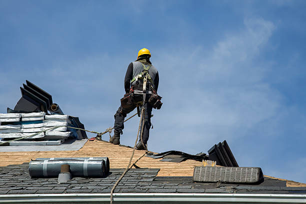 Professional Flat Roof Repair technician working in La Crosse, IN